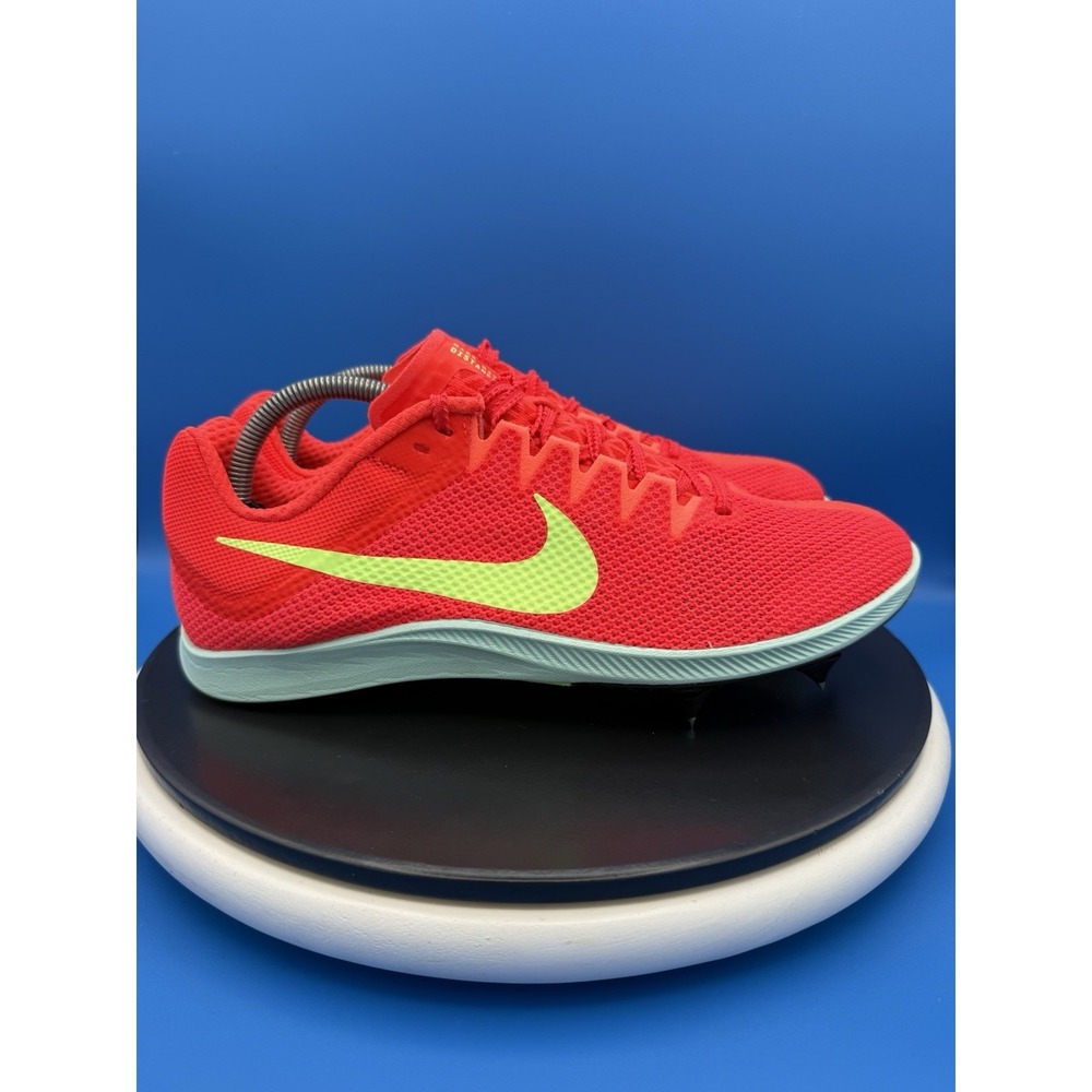 Nike Zoom Rival Distance Mens Sz 10.5 Crimson Barely Volt Track Shoes FZ9653-600 - Picture 5 of 10